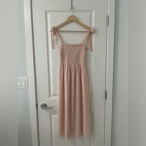 NEW ARITZIA Wilfred Golden Hour Dress - Soft Seashell Pink Size Small